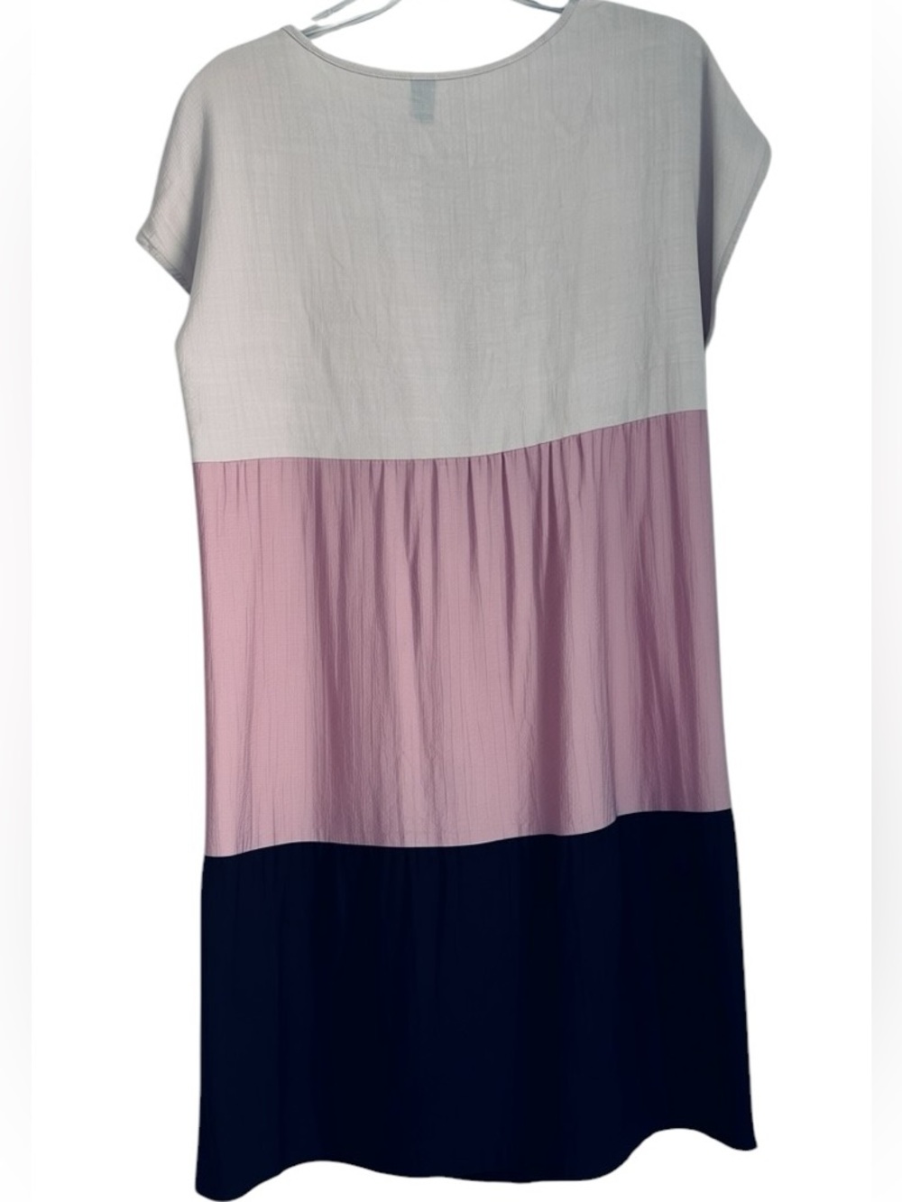 Emery Rose Colorblock Tiered Babydoll Dress Size Large - Picture 3 of 5